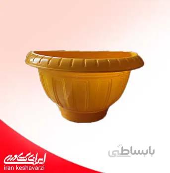 گلدان پلاستیکی دیواری (نیم گرد) کلاسیک مدل 755