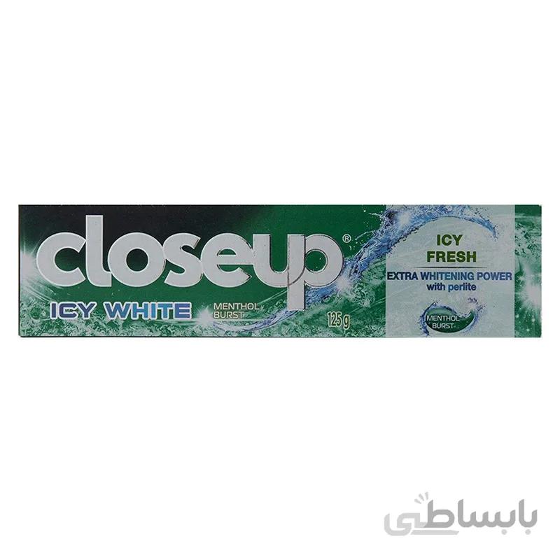 خمیر دندان سفید کننده کلوز اپ مدل Icy White حجم 125 گرم
