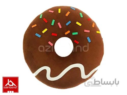 بالش طبی فانتزی دونات قهوه ای ا بالش طبی فانتزی دونات قهوه ای با پارچه مخملی