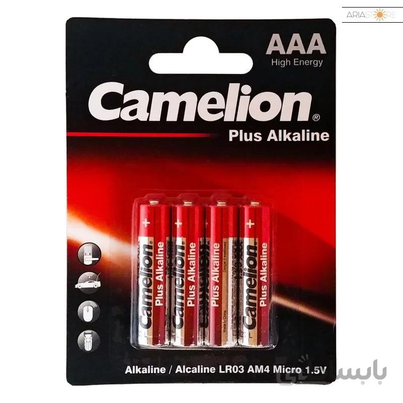 باتری نیم قلمی کملیون مدل Plus Alkaline بسته ۴ عددی ا Plus Alkaline