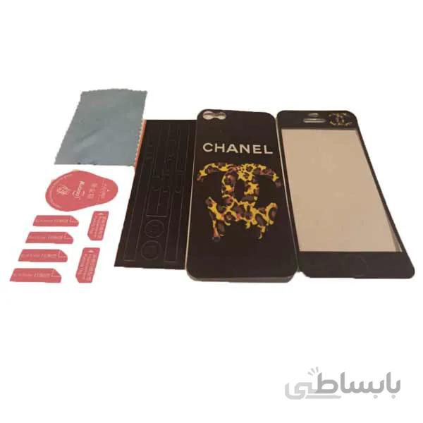 محافظ پشت و رو ضد خش چنل طرح آتش مناسب برای گوشی موبایل اپل ایفون 5 / 5s / se