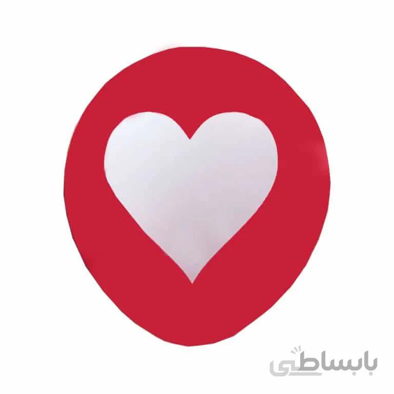 بادکنک لاتکس قلب مدل STLB216