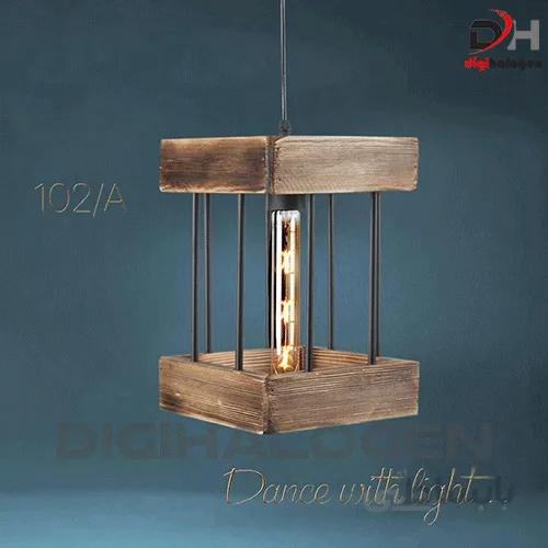 چراغ آویز چوبی مدل 102/A