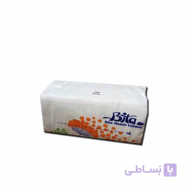 دستمال کاغذی اقتصادی (10 عددی) بی تا در بسته 5 عددی ا bita Flexi napkin