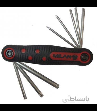 مجموعه 8 عددی آچار آلن ستاره ای میلان