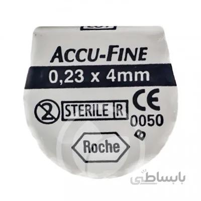 سرسوزن قلم انسولین با طول 4 میلی متر و ضخامت 32 گیج آکوفاین 100 عددAccu-Fine ا Sterile Insulin Pen Needles 4mm 32G - 100 Pcs
