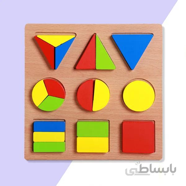 چورچین چوبی اشکال هندسی چند تکه