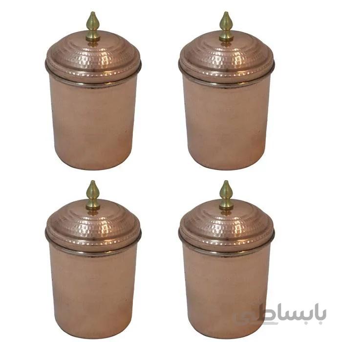 جا ادویه مسی ارتفاع 13 سانتی متر کد C-192