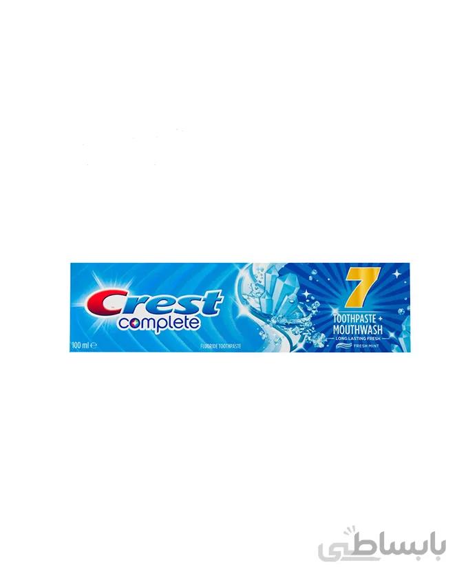 خمير دندان كرست کامپلت Crest مدل Mouthwash7 با حجم 100ml
