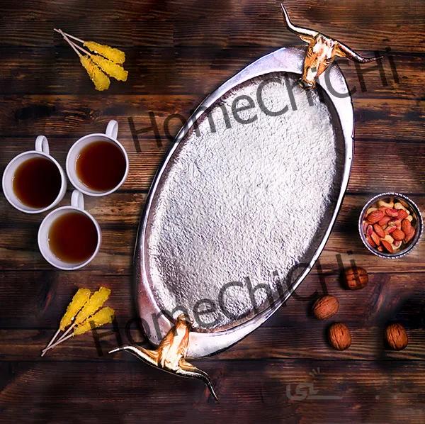 سینی آلومینیومی بوفالو دسته طلایی