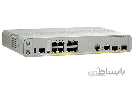 سوئیچ ۸ پورت سیسکو مدل WS-C۲۹۶۰CX-۸TC-L ا CISCO WS-C2960CX-8TC-L 8Port Switch