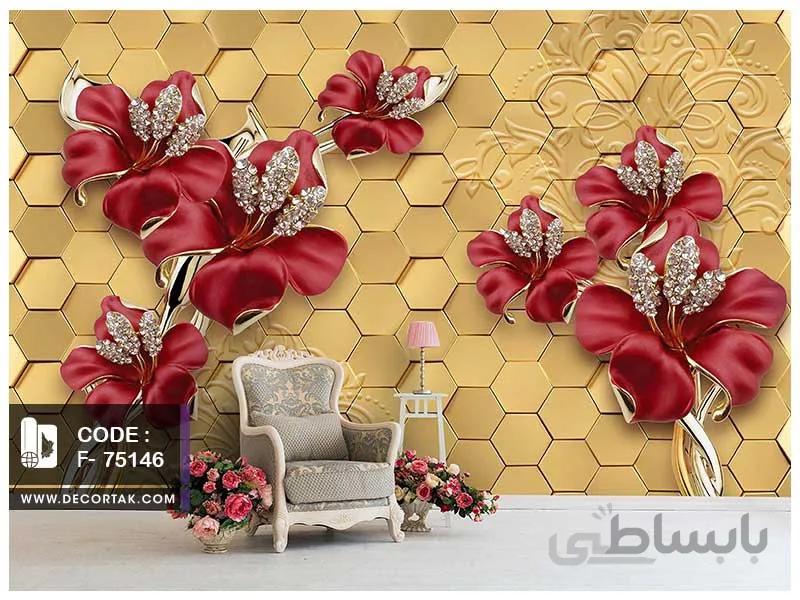 پوستر دیواری گل کد F-75146