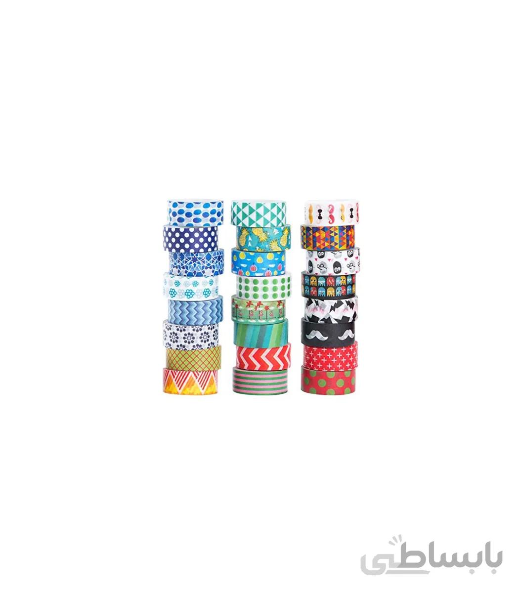 چسب نواری کاغذی طرح دار WASHI
