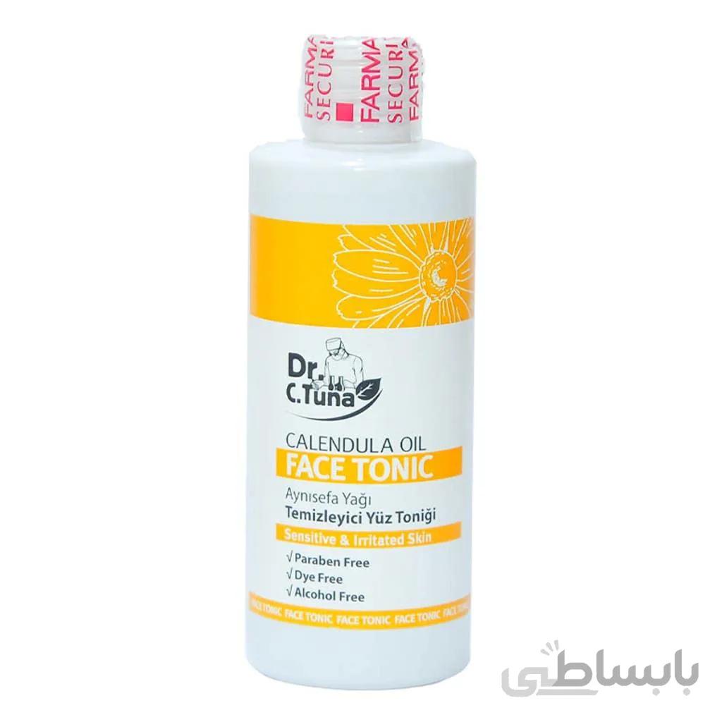ژل شستشو حاوی روغن کالاندولا دکتر سی تونا فارماسی حجم 225 میل ا Dr. C. Tuna calendula oil face wash Farmasi
