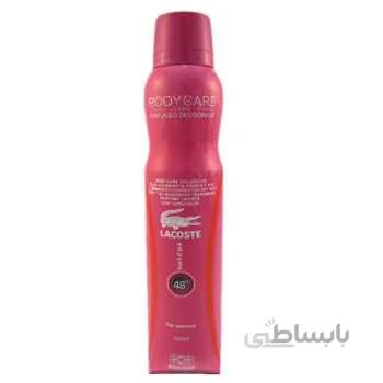 اسپری خوشبوکننده و دئودورانت زنانه لاگوست پینک بادی کر ا Body Care Lacoste Deodorant Spray