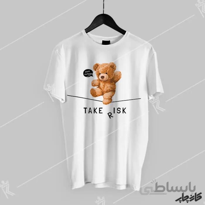 خرید تیشرت تدی بند باز take risk