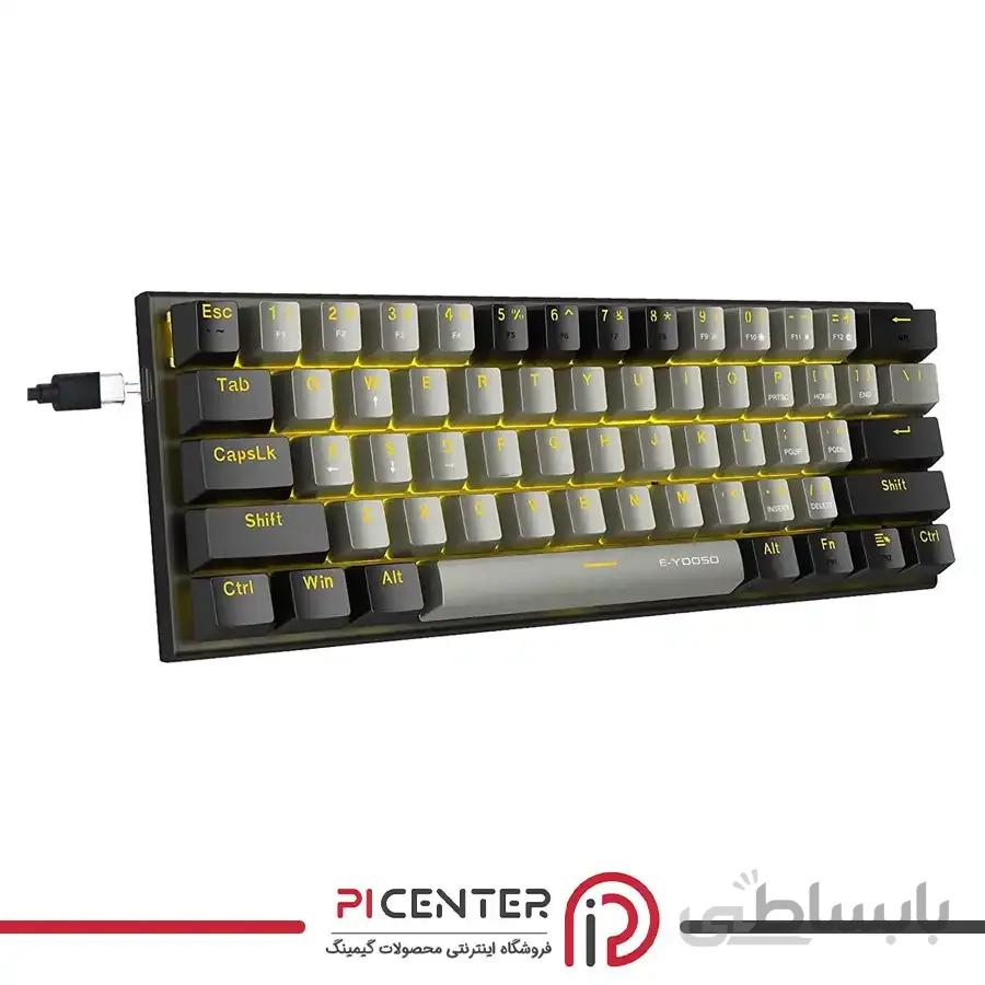 کیبورد گیمینگ مکانیکال E-YOOSO LED Gaming 60% Mechanical Keyboard