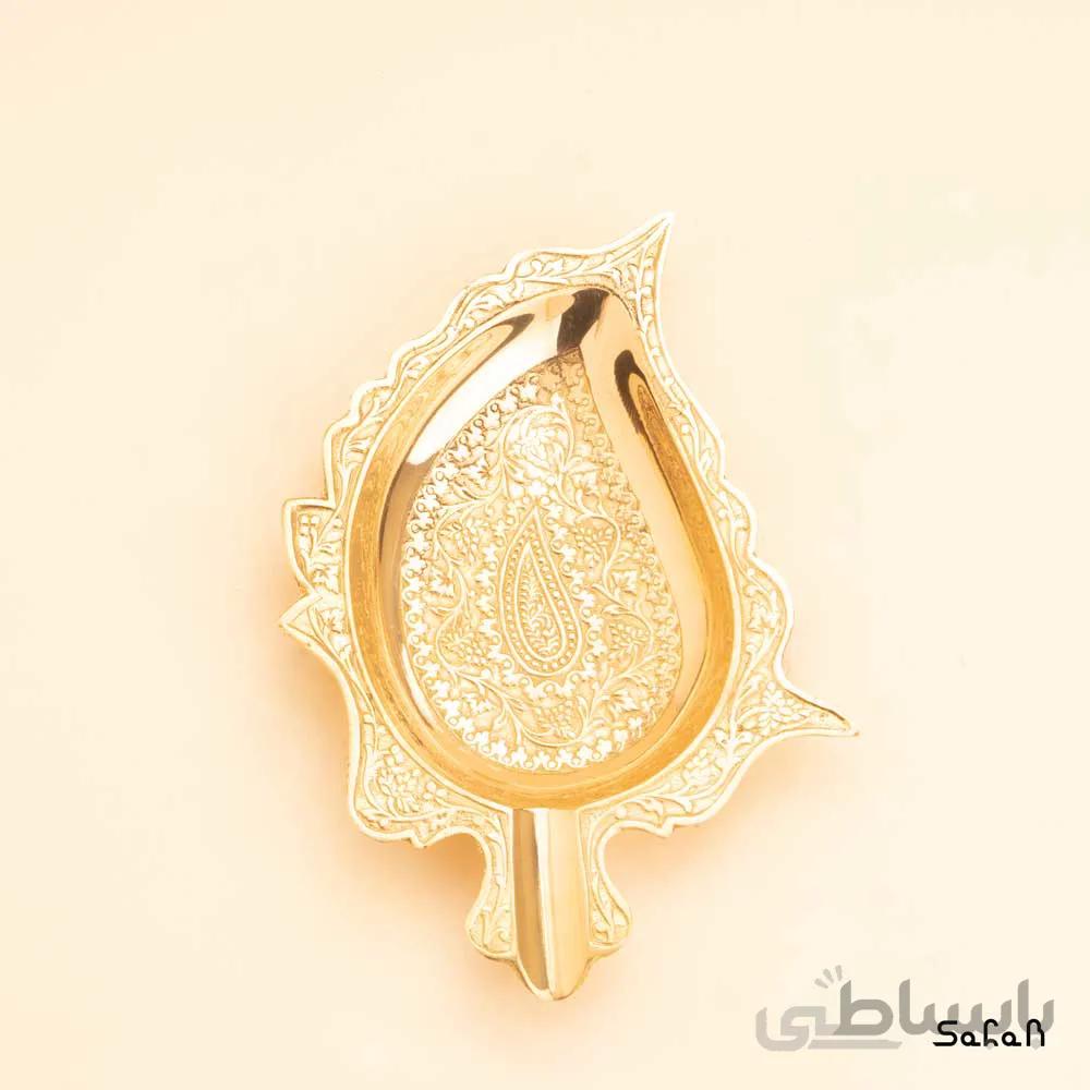 اردو خوری برنجی طلایی مدل بته جقه