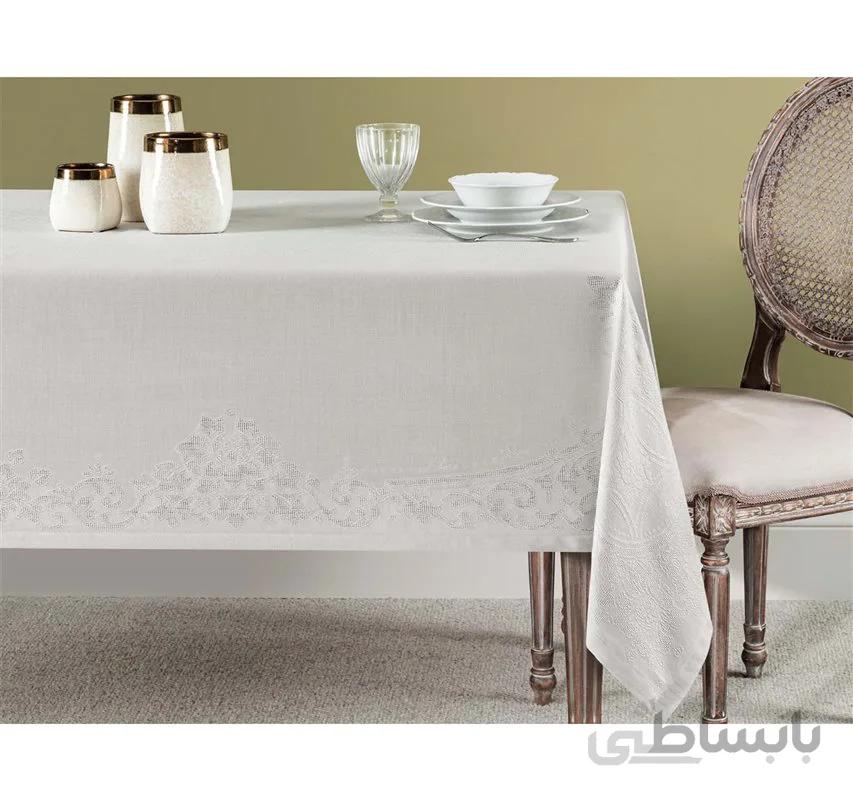 رومیزی مدل Valerie Acik Gri سایز 300×160 سانتی متر مادام کوکو