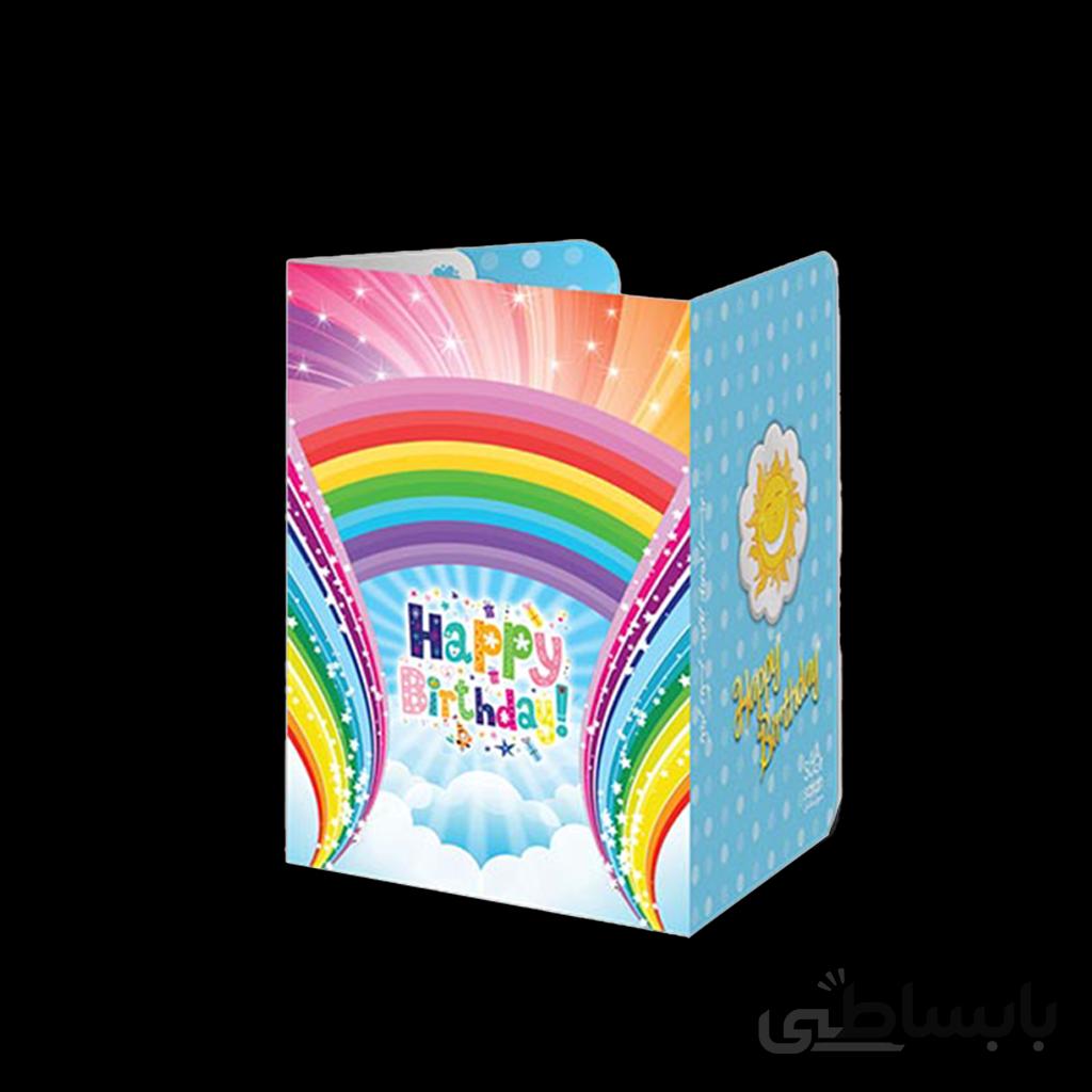 کارت دعوت تم تولد رنگین کمان