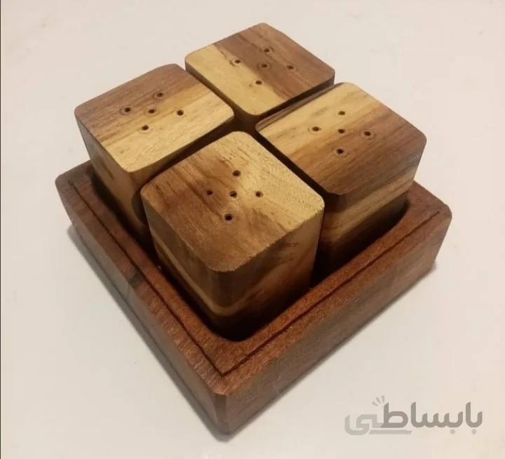 نمکدان چوبی کد۱۳۲۶۳۲۶۹۵۵۱