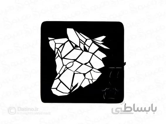 شابلون حنا طرح گرگ سه بعدی 10654