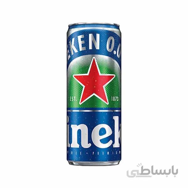 آبجو بدون الکل هاینیکن قوطی ۴۳۰ میلی لیتر Heineken