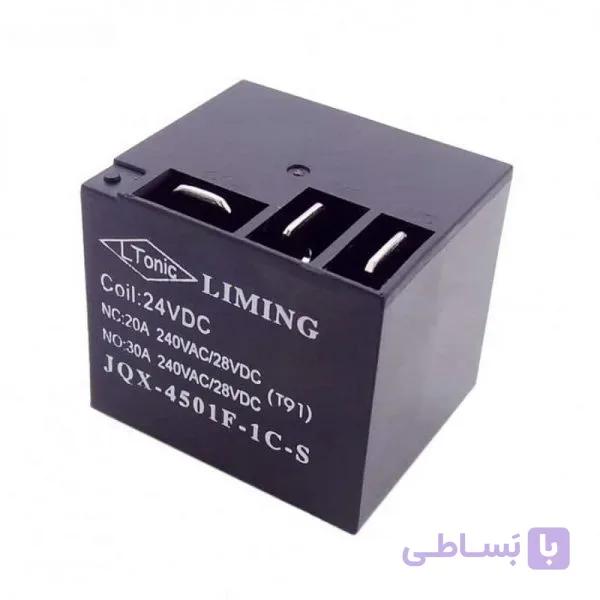 رله فیش خور کولری 24 ولت 30 آمپر مارک LIMING کد JQX-4501F-1C-S — تصویر 1