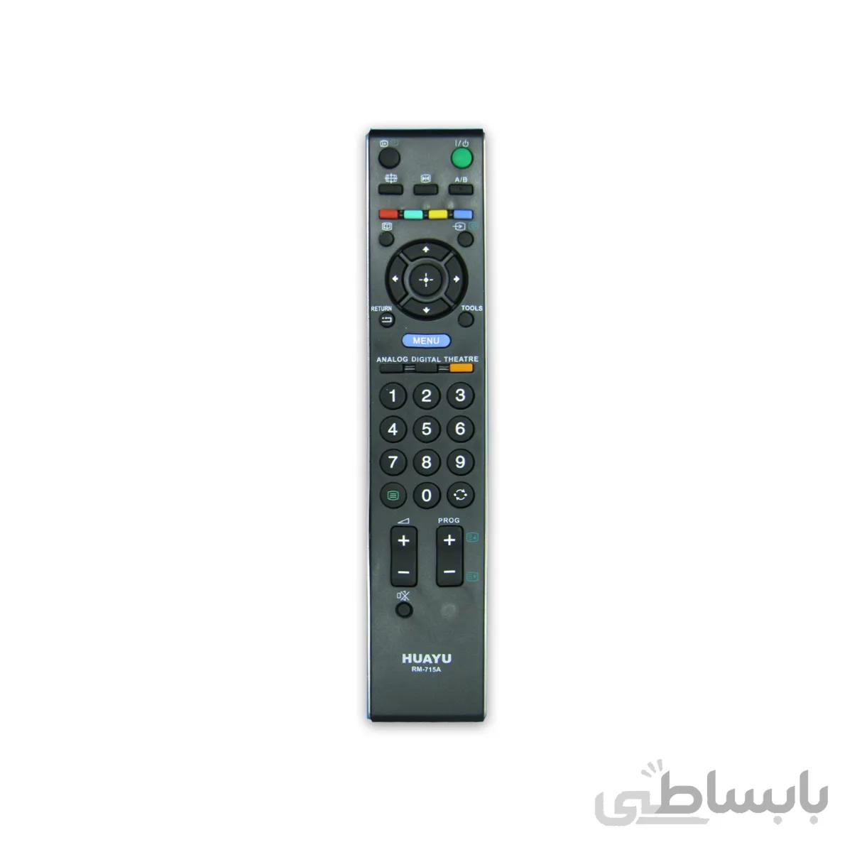 کنترل تلویزیون ال ای دی led سونی مدل huayu rm 715e