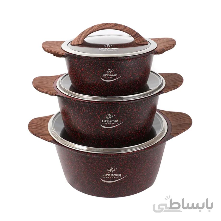 سرویس قابلمه 6 پارچه لایف اسمایل مدل LIFEP5-6-2
