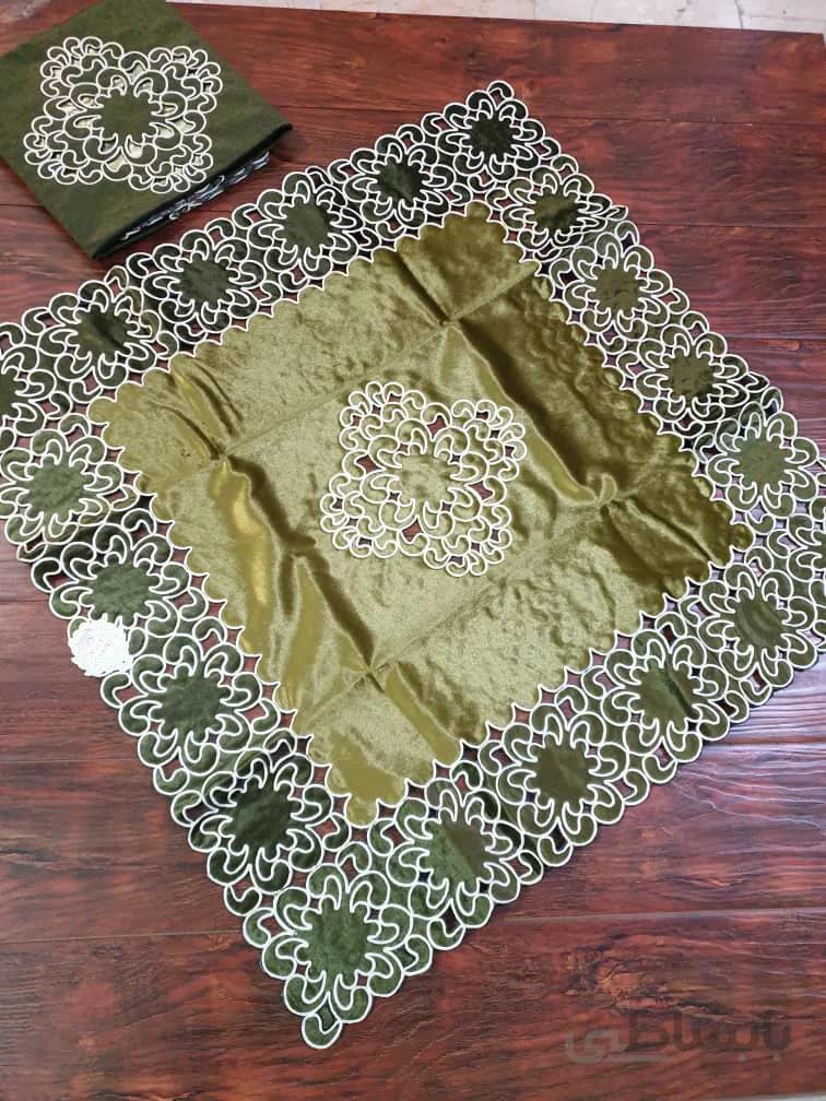رومیزی ۱×۱ مخمل (کارشده) ا romizi makhmal