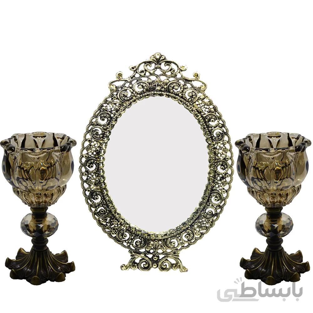 آینه و شمعدان مدل نقش جهان کد 200