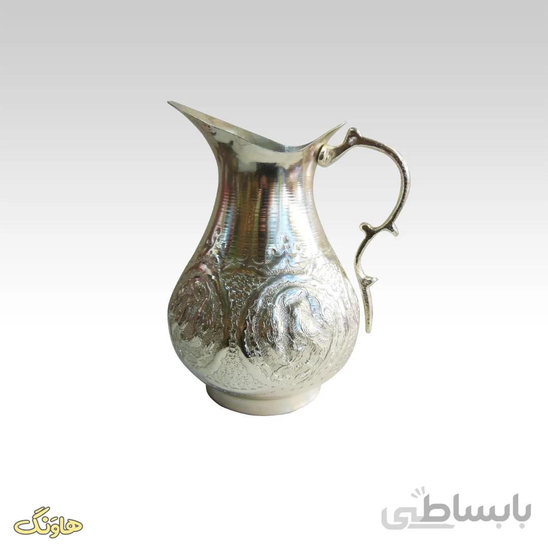 پارچ نقره کاری مسی J035