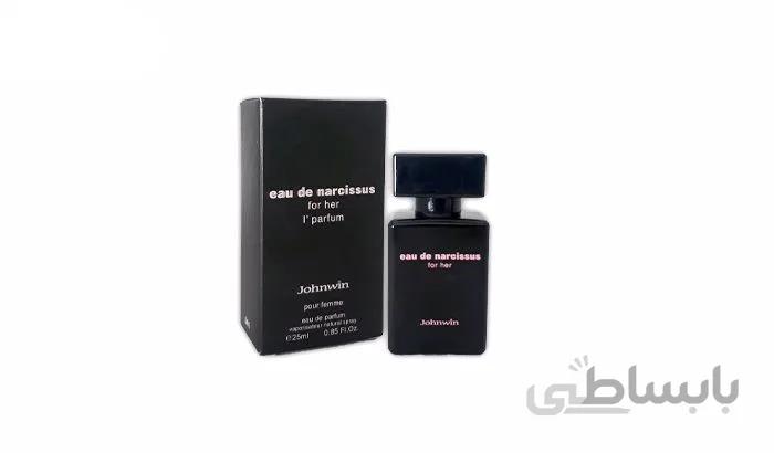 عطر جیبی زنانه مدل نارسیس رودریگز مشکی کد 841 حجم 25 میل جانوین ا Johnwin Narcissus Eau De Parfum For Woman 25ml