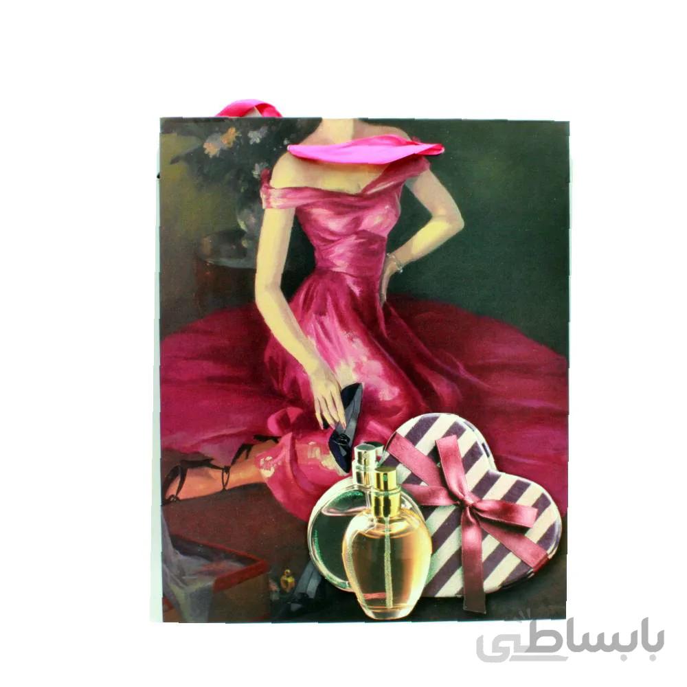 ساک هدیه زنانه 3 بعدی طرح عطر و ادکلن