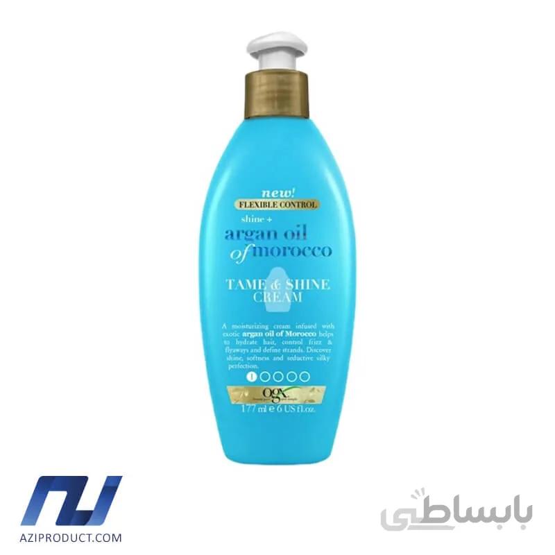 کرم مو او جی ایکس مدل Shine+Argan Oil Of Morocco حجم 177 میل