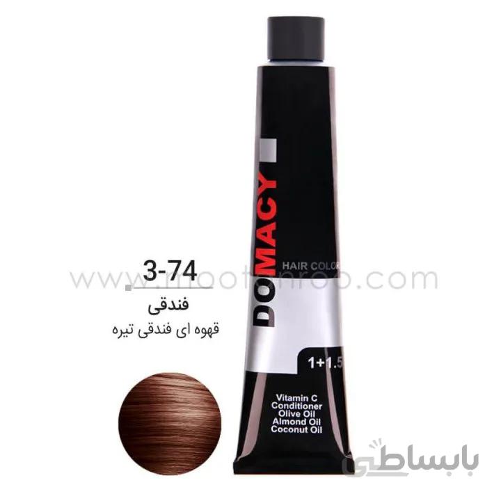 رنگ مو دوماسی سری فندقی 3.74