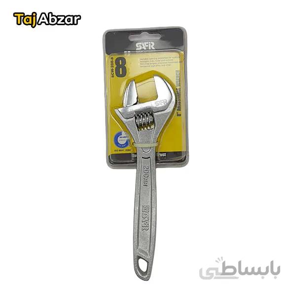 آچار فرانسه 8 اینچ سفیر مدل SCW-200-8