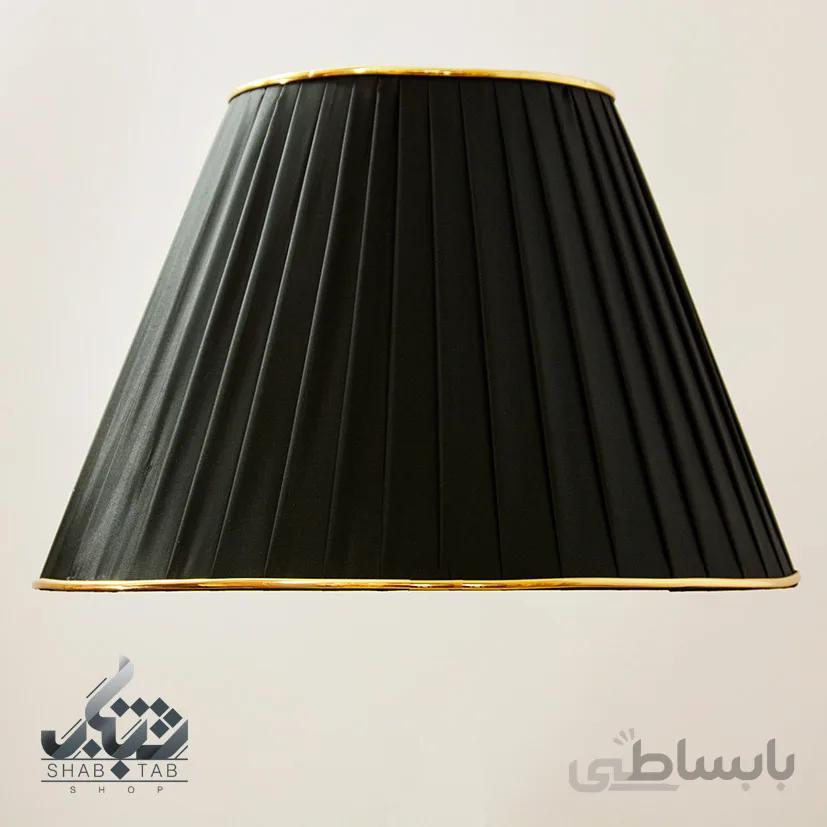 شید آباژور پلیسه زه طلا مشکی سایز 40