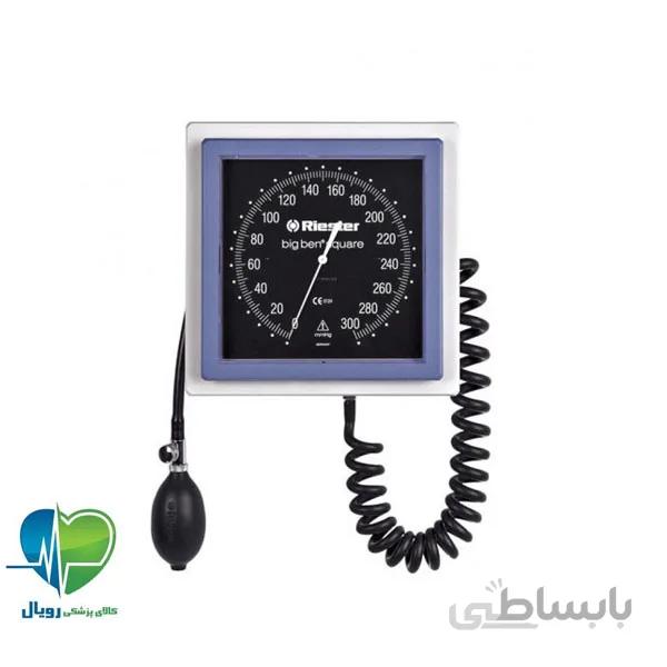 فشارسنج عقربه ای ریشتر ديواری مدل ساعتی Big-Ben مربع 1465RI ا Richter barometer wall clock Big-Ben square model 1465RI