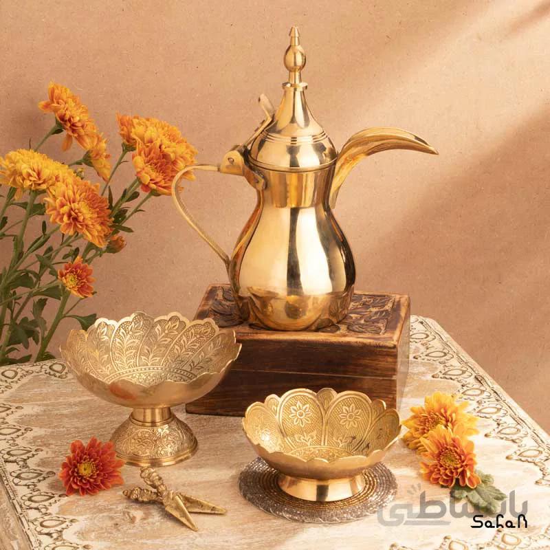 ست پذیرایی برنجی طلایی کد 191