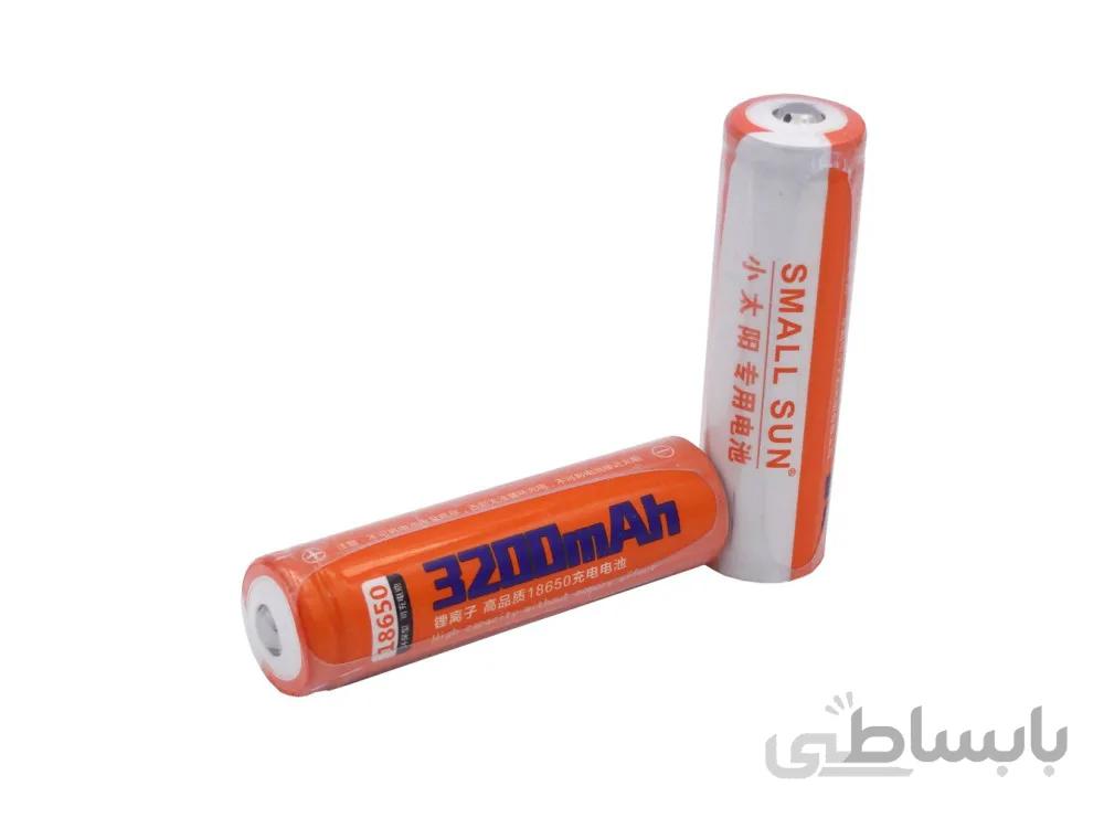 باتری لیتیوم یون 3.7v سایز 18650 3200mAh مارک Small Sun