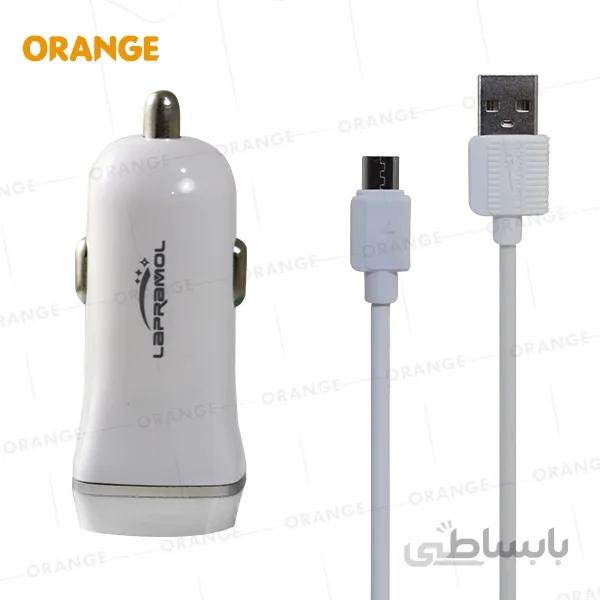 شارژر فندکی فست میکرو دو پورت (LAPRAMOL) مدل LP-R9
