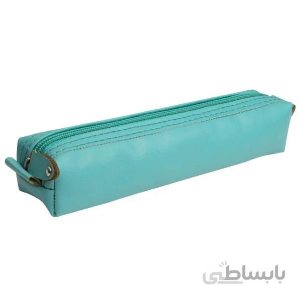 جامدادی چرمی پاستلی (سبز - آبی) jcp10