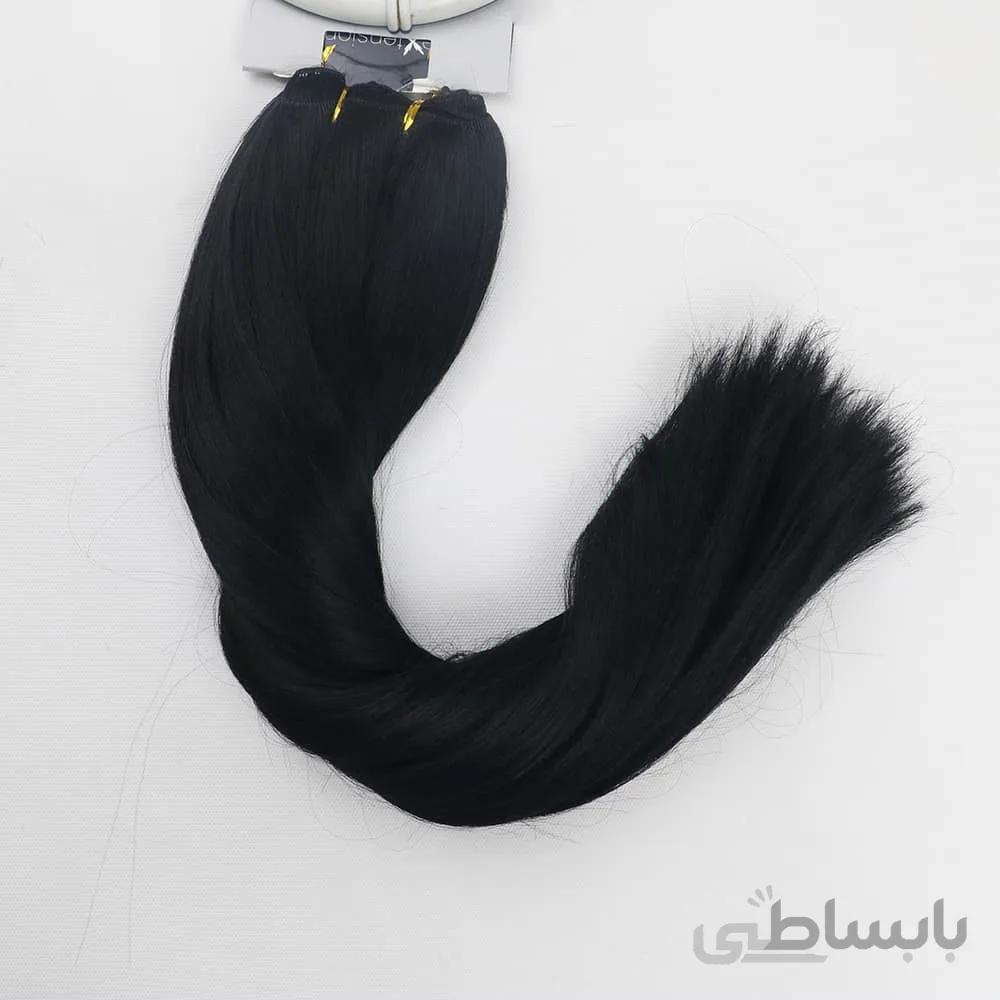 اکستنشن متری پوش رنگ مشکی پر کلاغی