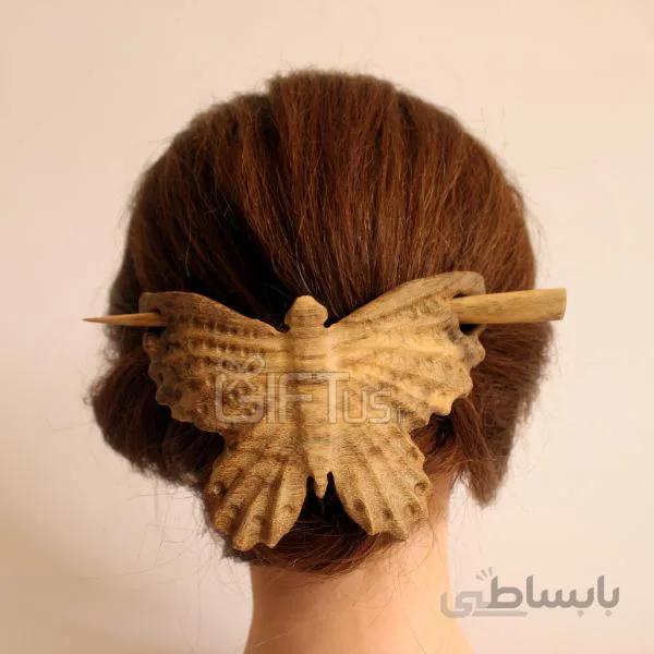 گیره مو طرح پروانه بزرگ