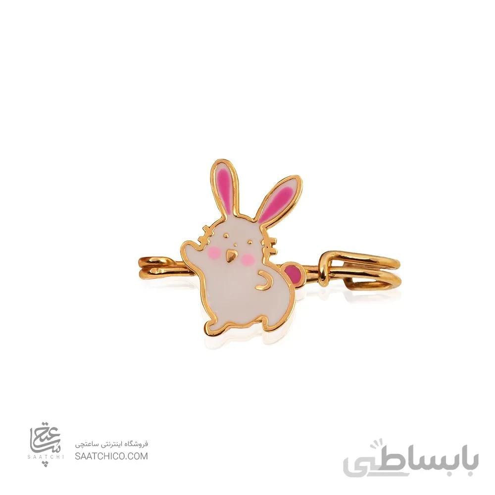 سنجاق سینه طلا کودک طرح خرگوش کد KO115
