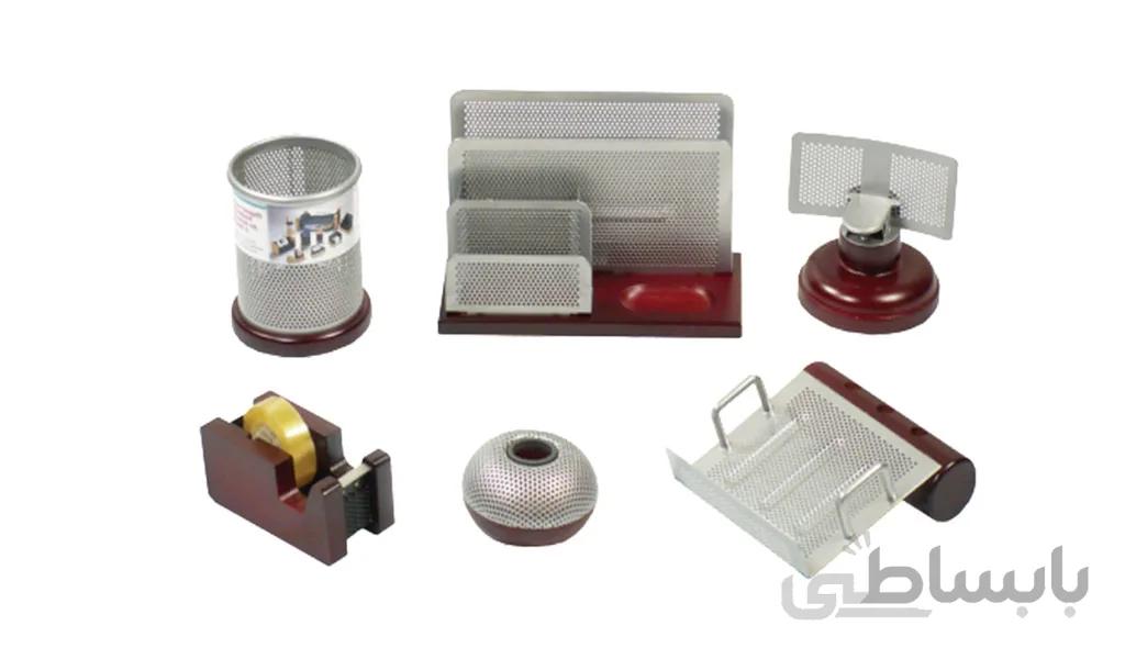 ست رومیزی 6 تکه چوب فلز بدون کازیه
