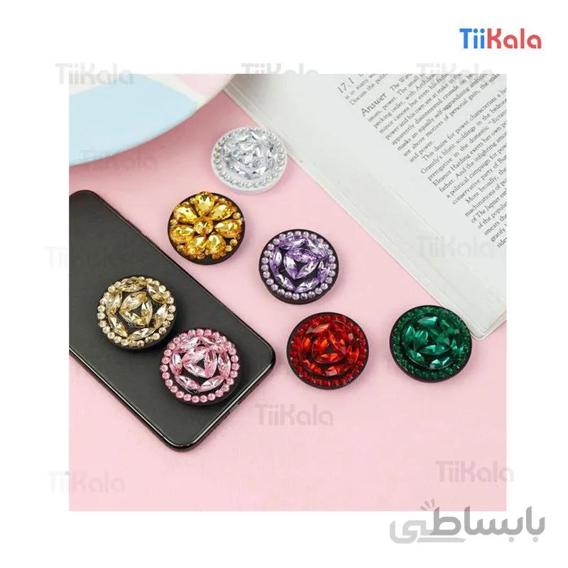 پاپ سوکت کریستالی رنگی