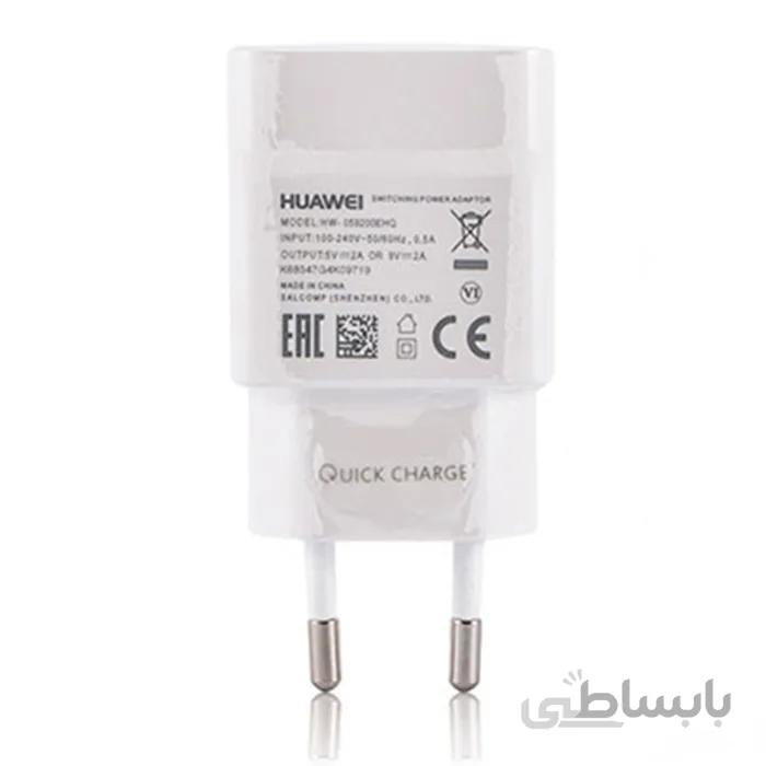 شارژر سریع و کابل تایپ سی هواوی Huawei Quick Charger Type C Cable ا Huawei HW-090200EHQ Quick Charger 9V 2A With LX1121 Type C Cable 1m